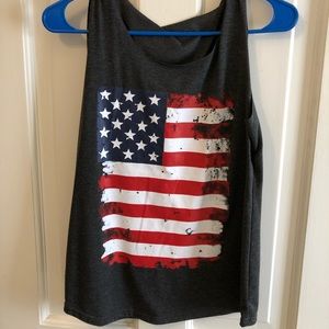American flag tank top